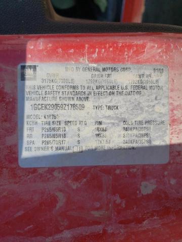 Photo 10 from auction – 2009 CHEVROLET SILVERADO with VIN 1GCEK29059Z178509