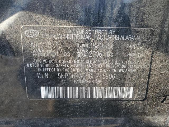 Photo 10 from auction – 2016 HYUNDAI ELANTRA SE with VIN 5NPDH4AE0GH745906