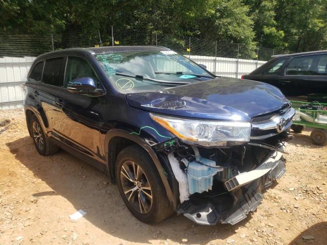 TOYOTA HIGHLANDER 2016 with VIN 5TDJKRFH4GS322891 - Photo from auction