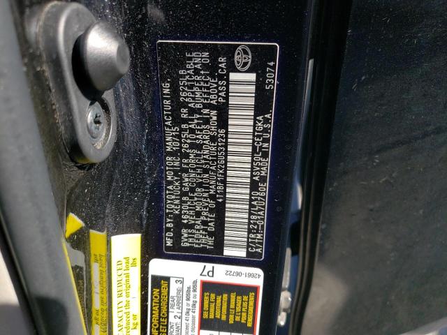 Photo 10 from auction – 2016 TOYOTA CAMRY LE with VIN 4T1BF1FK2GU531236