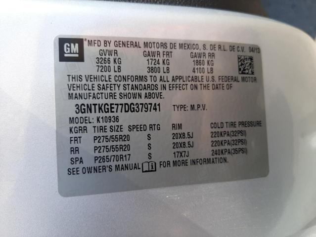 Photo 10 from auction – 2013 CHEVROLET AVALANCHE with VIN 3GNTKGE77DG379741