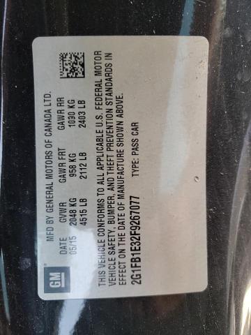 Photo 10 from auction – 2015 CHEVROLET CAMARO LS with VIN 2G1FB1E32F9267077