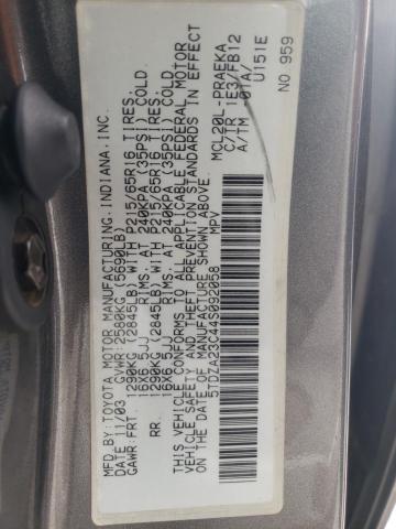 Photo 10 from auction – 2004 TOYOTA SIENNA CE with VIN 5TDZA23C44S092058