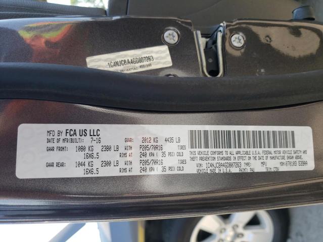 Photo 10 from auction – 2016 JEEP COMPASS SP with VIN 1C4NJCBA4GD807263