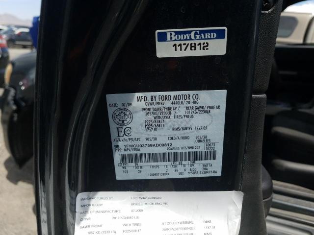 Photo 10 from auction – 2009 FORD ESCAPE XLT with VIN 1FMCU03759KD09812