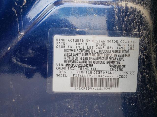 Photo 10 from auction – 2020 NISSAN KICKS SR with VIN 3N1CP5DVXLL562798