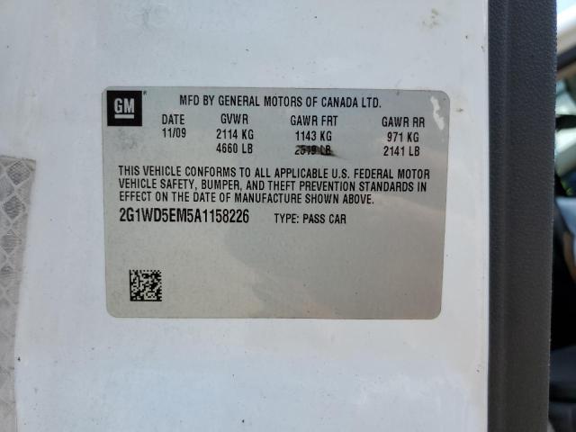 Photo 10 from auction – 2010 CHEVROLET IMPALA POL with VIN 2G1WD5EM5A1158226