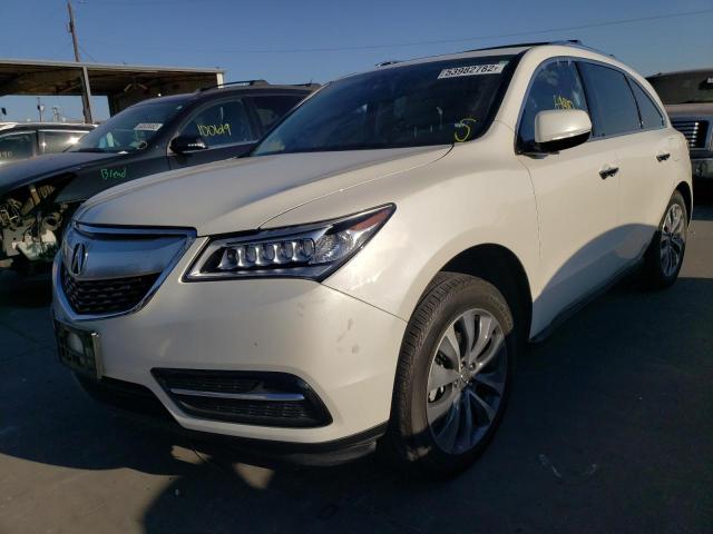 Photo 2 from auction – 2016 ACURA MDX TECHNO with VIN 5FRYD3H49GB018894