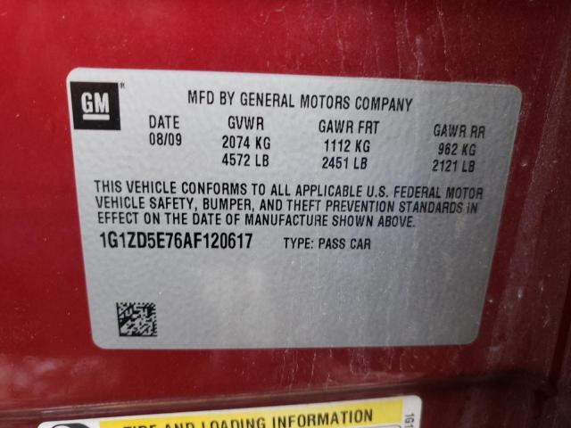 Photo 10 from auction – 2010 CHEVROLET MALIBU 2LT with VIN 1G1ZD5E76AF120617