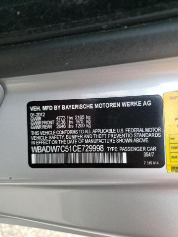 Photo 10 from auction – 2012 BMW 328 I SULE with VIN WBADW7C51CE729998