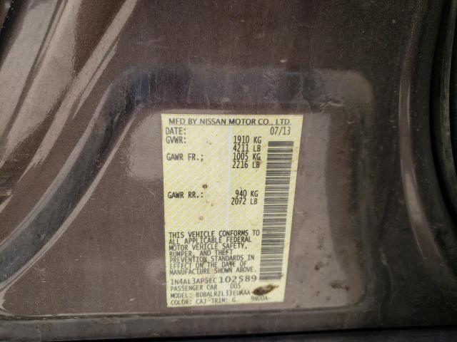 Photo 10 from auction – 2014 NISSAN ALTIMA 2.5 with VIN 1N4AL3AP5EC102589