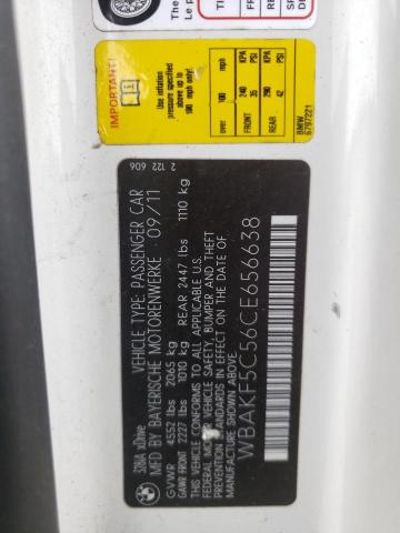 Photo 10 from auction – 2012 BMW 328 XI SUL with VIN WBAKF5C56CE656638