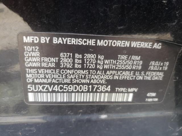 Photo 10 from auction – 2013 BMW X5 XDRIVE3 with VIN 5UXZV4C59D0B17364