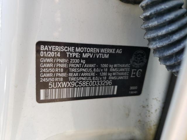 Photo 10 from auction – 2014 BMW X3 XDRIVE2 with VIN 5UXWX9C58E0D33296