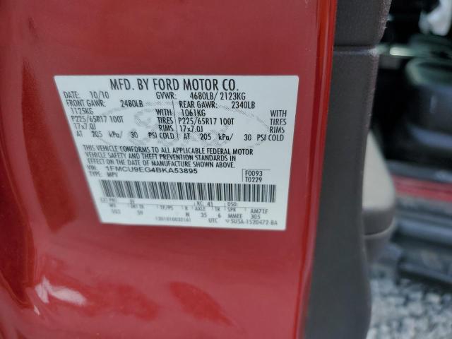 Photo 10 from auction – 2011 FORD ESCAPE LIM with VIN 1FMCU9EG4BKA53895