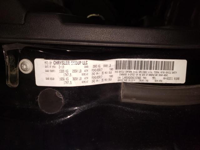Photo 10 from auction – 2010 JEEP COMMANDER with VIN 1J4RG4GK5AC157065