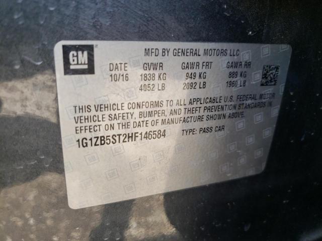 Photo 10 from auction – 2017 CHEVROLET MALIBU LS with VIN 1G1ZB5ST2HF146584