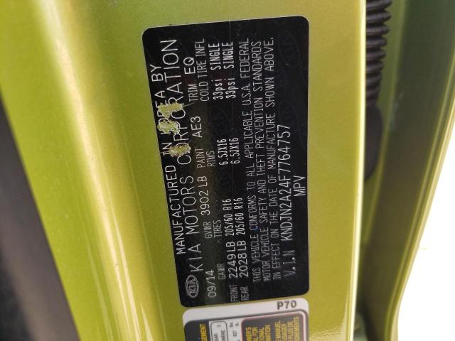 Photo 10 from auction – 2015 KIA SOUL with VIN KNDJN2A24F7764757