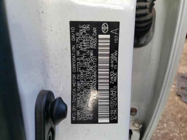 Photo 10 from auction – 2010 TOYOTA PRIUS with VIN JTDKN3DU8A0167121