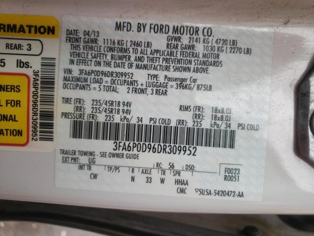 Photo 10 from auction – 2013 FORD FUSION TIT with VIN 3FA6P0D96DR309952