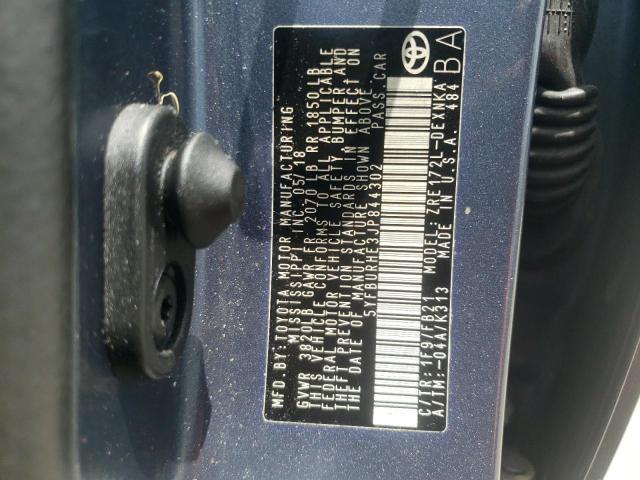 Photo 10 from auction – 2018 TOYOTA COROLLA with VIN 5YFBURHE3JP844302
