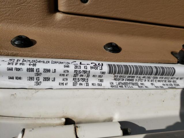 Photo 10 from auction – 2000 JEEP WRANGLER / with VIN 1J4FA49S5YP780352