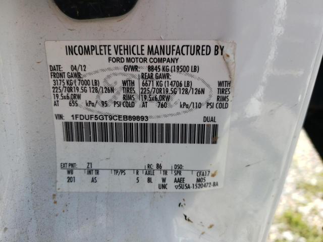 Photo 10 from auction – 2012 FORD F550 SUPER with VIN 1FDUF5GT9CEB89893