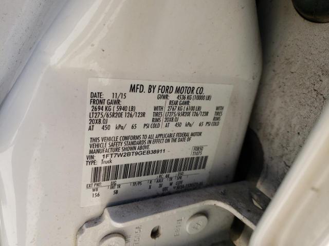 Photo 10 from auction – 2016 FORD F250 SUPER with VIN 1FT7W2BT9GEB38911
