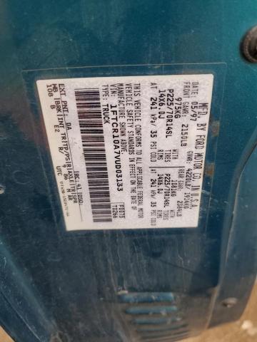 Photo 10 from auction – 1997 FORD RANGER with VIN 1FTCR10A7VUD03133