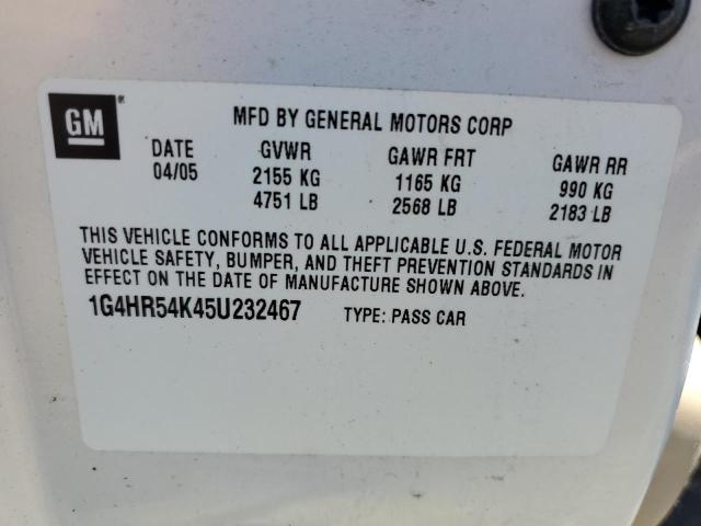 Photo 10 from auction – 2005 BUICK LESABRE LI with VIN 1G4HR54K45U232467