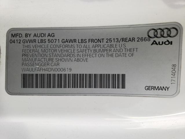 Photo 10 from auction – 2013 AUDI A5 PREMIUM with VIN WAULFAFH4DN000619