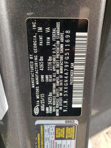 Photo 10 from auction – 2015 KIA OPTIMA EX with VIN 5XXGN4A79FG511698