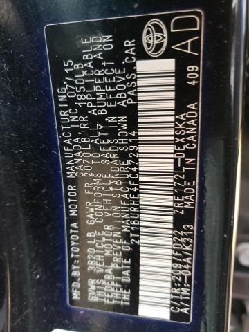 Photo 10 from auction – 2015 TOYOTA COROLLA L with VIN 2T1BURHE4FC472914