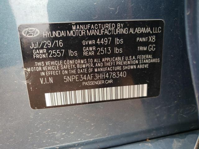 Photo 10 from auction – 2017 HYUNDAI SONATA SPO with VIN 5NPE34AF3HH478340