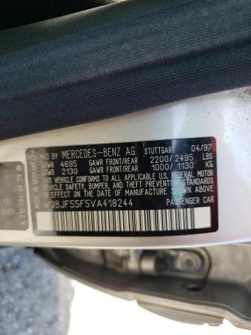 Photo 10 from auction – 1997 MERCEDES-BENZ E 320 with VIN WDBJF55F5VA418244