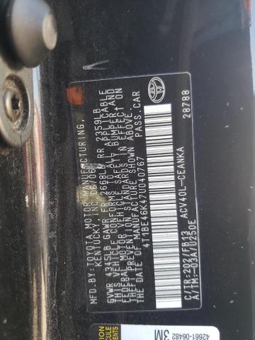 Photo 10 from auction – 2007 TOYOTA CAMRY CE with VIN 4T1BE46K47U040767