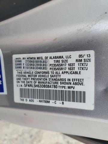 Photo 10 from auction – 2013 HONDA ODYSSEY EX with VIN 5FNRL5H63DB084780