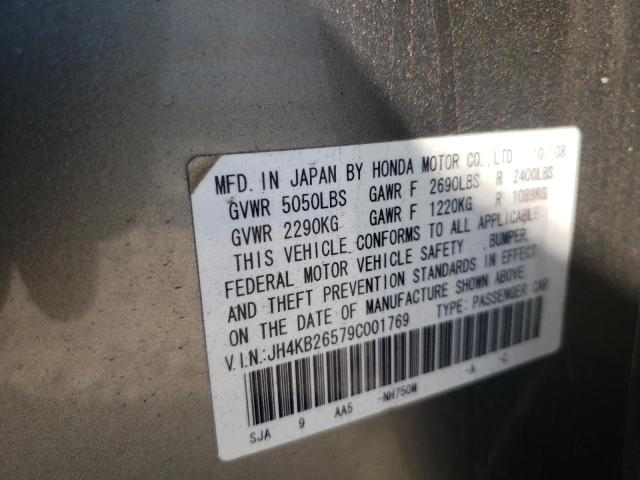 Photo 10 from auction – 2009 ACURA RL with VIN JH4KB26579C001769