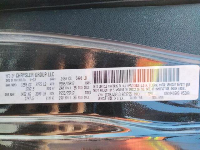 Photo 10 from auction – 2013 JEEP WRANGLER U with VIN 1C4BJWDG1DL653795