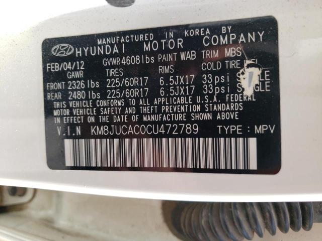 Photo 10 from auction – 2012 HYUNDAI TUCSON GLS with VIN KM8JUCAC0CU472789