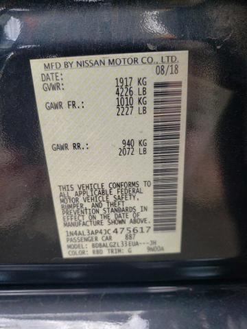 Photo 10 from auction – 2018 NISSAN ALTIMA 2.5 with VIN 1N4AL3AP4JC475617