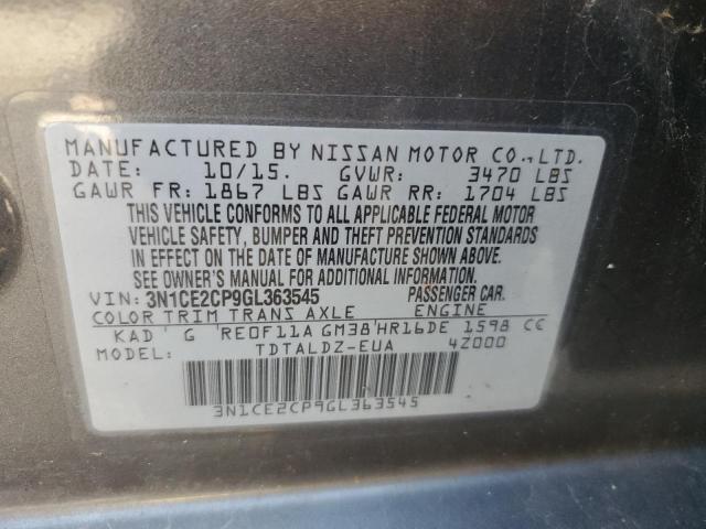 Photo 10 from auction – 2016 NISSAN VERSA NOTE with VIN 3N1CE2CP9GL363545