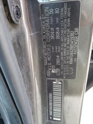 Photo 10 from auction – 2011 KIA FORTE EX with VIN KNAFU4A28B5459382