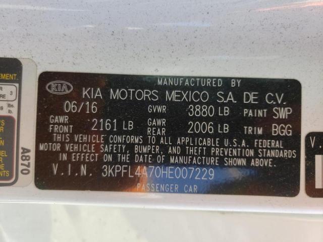 Photo 10 from auction – 2017 KIA FORTE LX with VIN 3KPFL4A70HE007229
