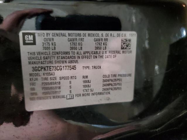 Photo 10 from auction – 2012 CHEVROLET SILVERADO with VIN 3GCPKTE73CG177545
