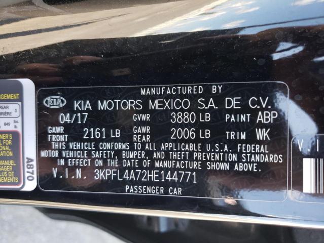 Photo 10 from auction – 2017 KIA FORTE LX with VIN 3KPFL4A72HE144771