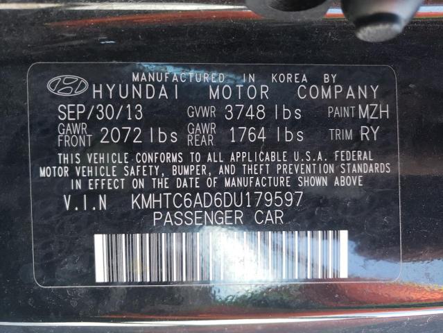 Photo 10 from auction – 2013 HYUNDAI VELOSTER with VIN KMHTC6AD6DU179597