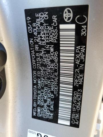 Photo 10 from auction – 2020 TOYOTA COROLLA LE with VIN JTDEPRAE4LJ024896