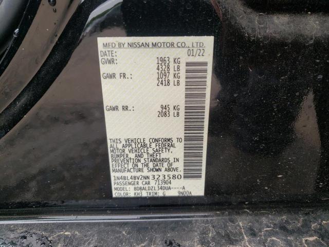 Photo 10 from auction – 2022 NISSAN ALTIMA S with VIN 1N4BL4BV2NN323580