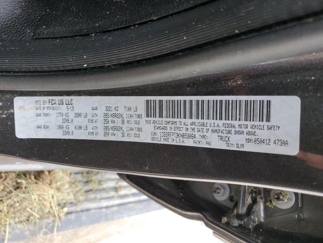Photo 10 from auction – 2019 RAM 1500 LIMIT with VIN 1C6SRFPT3KN859064